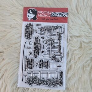 Maymay Made It In The Garden Scripture Clear Stamp